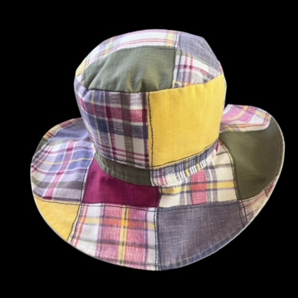 Unisex MICHEL DESIGNS Wide Brim Patchwork Bucket Hat